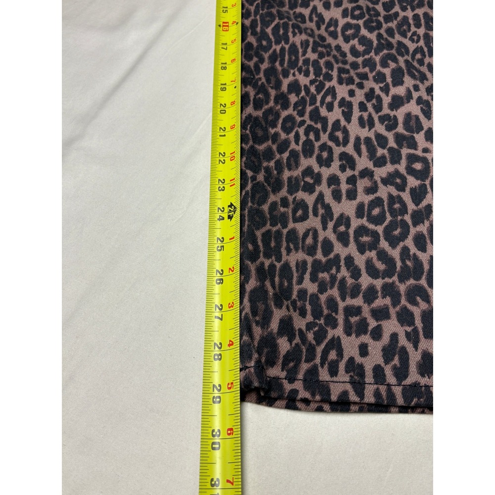 Rails The Topanga High Rise Straight Jeans Brown Nala Leopard Print Womens 26X29 - Picture 11 of 13